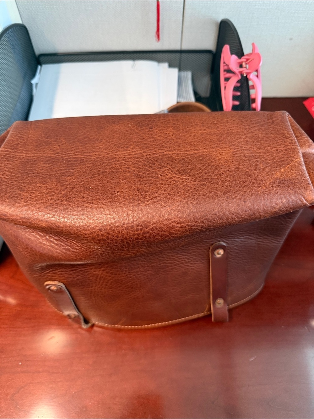 Go forth goods small Avery tote in saddle - Picture 3 of 7